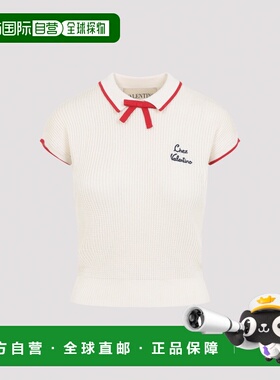 VALENTINO 女士POLO衫 8B3KC66T9JVBRS SS2026 白色