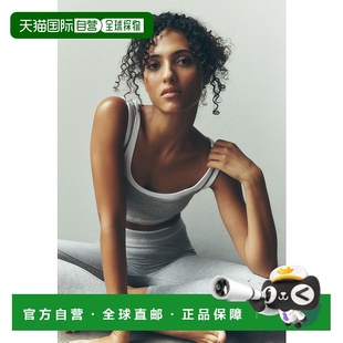 松紧高腰修身 薄款 九分 瑜伽长裤 灰色w54216rA alo 女款 yoga