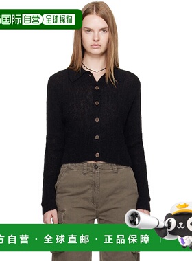 1h可退 潮奢 Our Legacy 女士 黑色 Mazzy Polo 开衫 W4233MB长袖