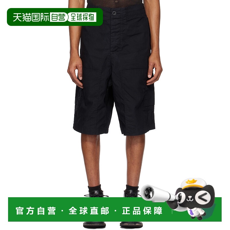 1h可退 潮奢 Casey Casey 男士 黑色 Mamo 工装短裤 24HP269