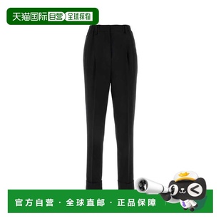 PRADA 女士休闲裤 P202IGSOOO1P3ZF0002 SS2024 黑色直筒裤