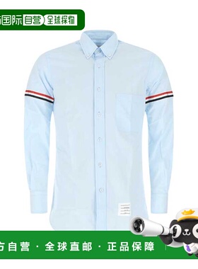 1h可退 潮奢 Thom Browne 汤姆 布朗 男士 POWDER 蓝色棉质衬衫 M