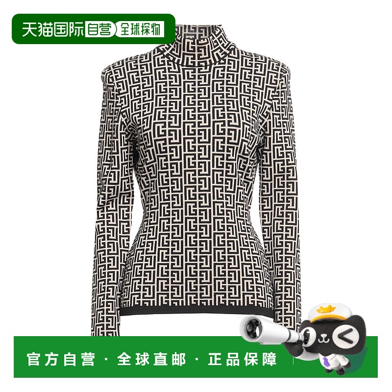 1h可退 潮奢 Balmain 巴尔曼 女士 高领上衣 beige米色 舒适时尚