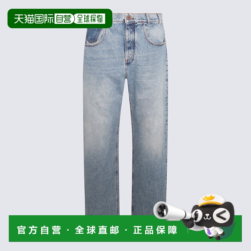 1h可退 BALMAIN 男士牛仔裤 BH1ML062DD65SHY AW2023 蓝色