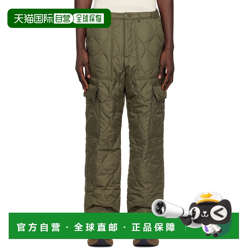 1h可退 潮奢 TAION 男士 绿色 Military 羽绒工装裤 TAION132ML1
