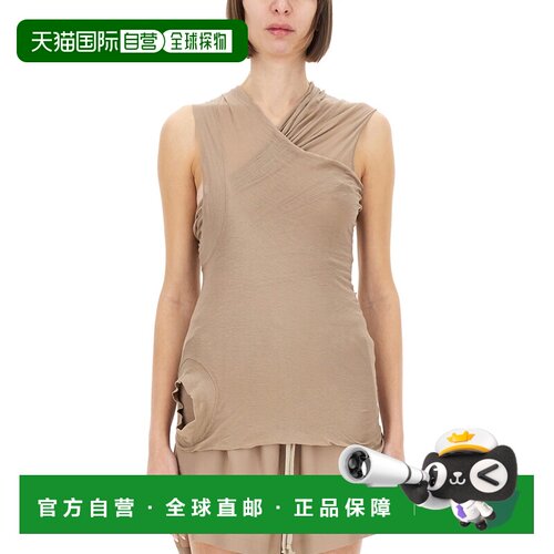 RICK OWENS 女士T恤 RP01E7109UC64 SS2025 粉红色