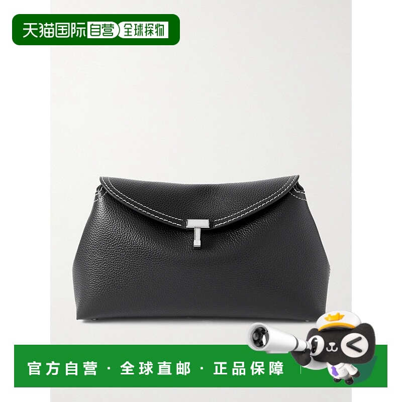 1h可退 潮奢 TOTÊME 女士 T-Lock 纹理皮革手拿包 234WLGBG423LE0