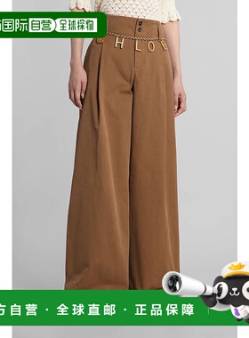 CHLO&Eacute; 女士休闲裤 422935CH25APA11365 AW2025 棕色阔腿裤