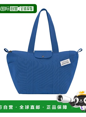 LONGCHAMP 女士手提包 L1899HINM01 AW2025 蓝色 Le Pliage Colle