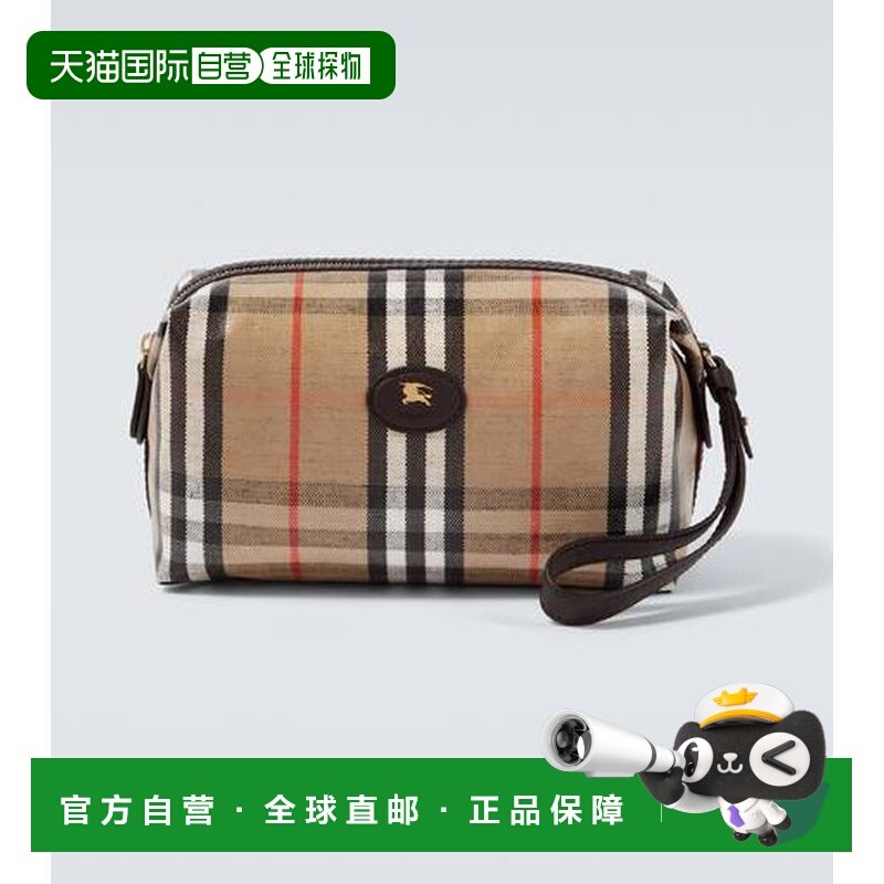 1h可退 潮奢 Burberry 巴宝莉 男士 格纹化妆包 beige米色 舒适时,箱包皮具/热销女包/男包,旅行袋,淘宝优惠券,粉丝福利购,淘宝优惠卷