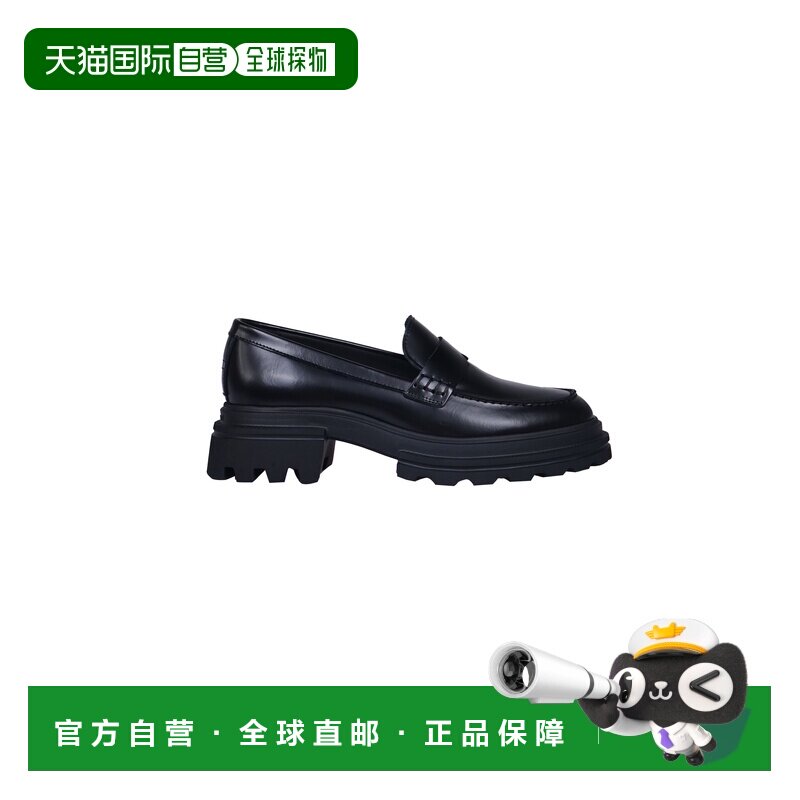 HOGAN 女士休闲鞋 HXW6740FM50SXGB999 SS2025黑色乐福鞋皮鞋