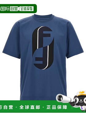 FENDI 男士T恤 FY0936AOZ4F0QR0 AW2025 蓝色 Fendi 'Fendinity'