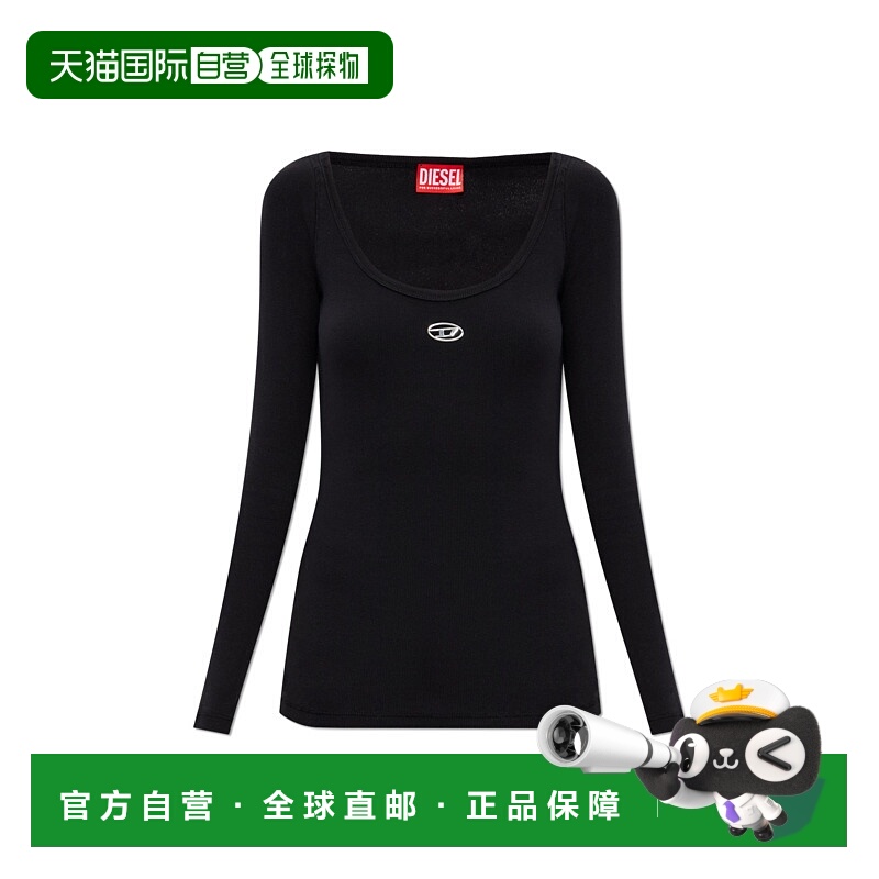 DIESEL 女士T恤 TBALODA199090JMBA900 SS2026 黑色