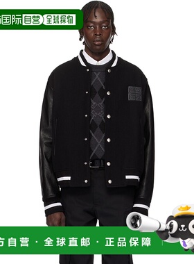 1h可退 潮奢 Givenchy 纪梵希 男士 黑色 4G 棒球夹克 BM011S6Y3K