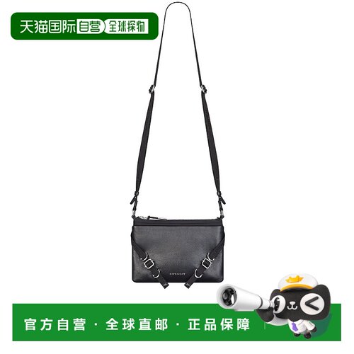 GIVENCHY 男士斜挎包 BKU04WK1ZV001 SS2025 黑色 VOYOU单肩包
