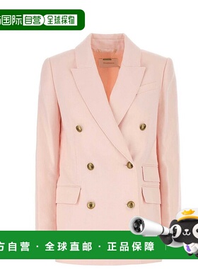 1h可退 潮奢 ZIMMERMANN 女士 压皱双排扣夹克 2095JR251西装