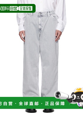 1h可退 潮奢 CARHARTT WIP 男士 灰色 Single Knee 牛仔裤 I03582