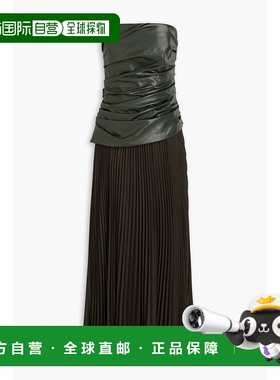 1h可退 潮奢 Simkhai 女士 Arie 抹胸绉布拼接长款连衣裙 5241183