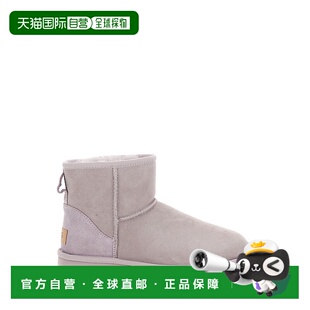 潮奢 浅灰色绒面革靴子 Ugg Mini 1016222PALESMOK 女士 1h可退