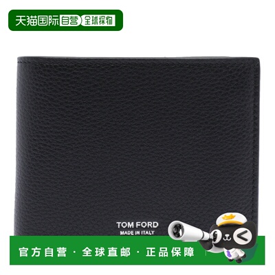 TOM FORD 男士钱包 Y0228LCL158SNAA AW2026 黑色 LEATHER WALLET