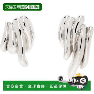 1h可退 潮奢 Jil Sander 吉尔 桑达 女士 银色 Mismatched 耳饰 J