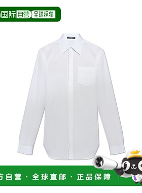 BALMAIN 男士衬衫 FH1HS480CE480FB AW2025 男装白色长袖衬衫