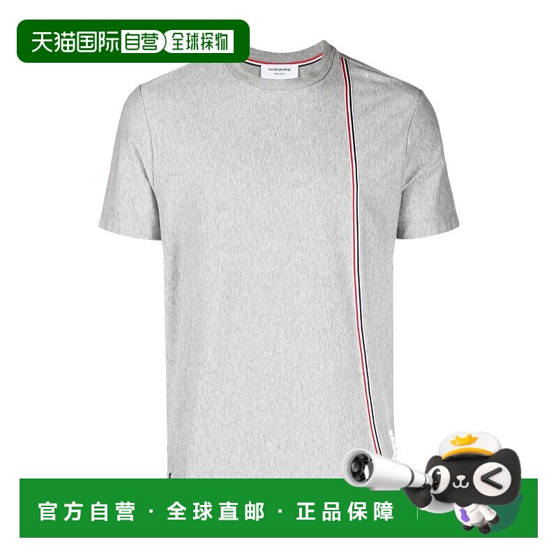 1h可退 奢淘 Thom Browne 条纹棉T恤 男 MJS252AJ0138
