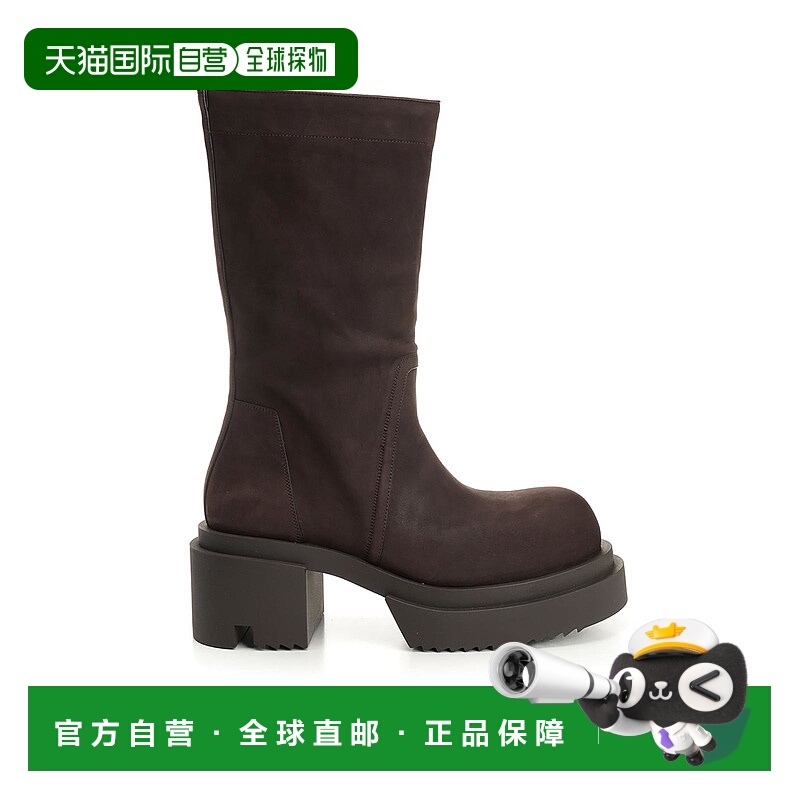 RICK OWENS 男士靴子 RU02E1838LWN04 AW2025 棕色