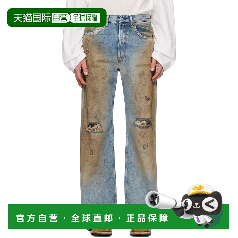 1h可退 潮奢 Acne Studios 艾克妮 男士 蓝色 Loose Fit 2021M 牛