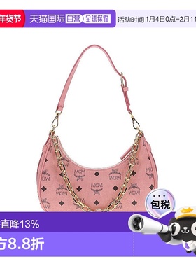 MCM 专柜款AREN徽标印花PVC配皮女士单肩手提包 MWHFATA02