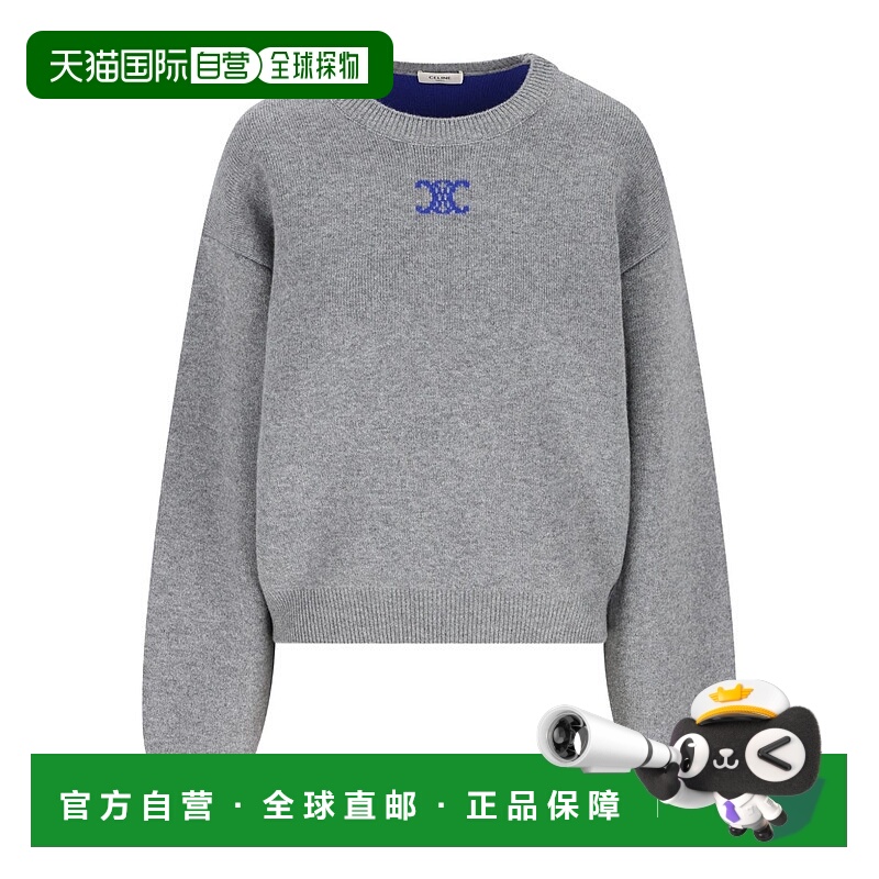 1h可退 潮奢 Celine 思琳 女士 圓領長袖套頭衫 RY0M40X73羊毛
