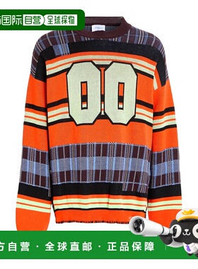 潮奢 off-white 男士 毛衣 orange橙色 舒适时尚
