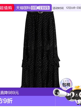 1h可退 潮奢 Self-Portrait 女士 雪纺蕾丝长款半身裙 RS26196XSK