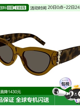 SAINT LAURENT 女士眼镜 SLM94011 CO 棕色 徽标太阳镜