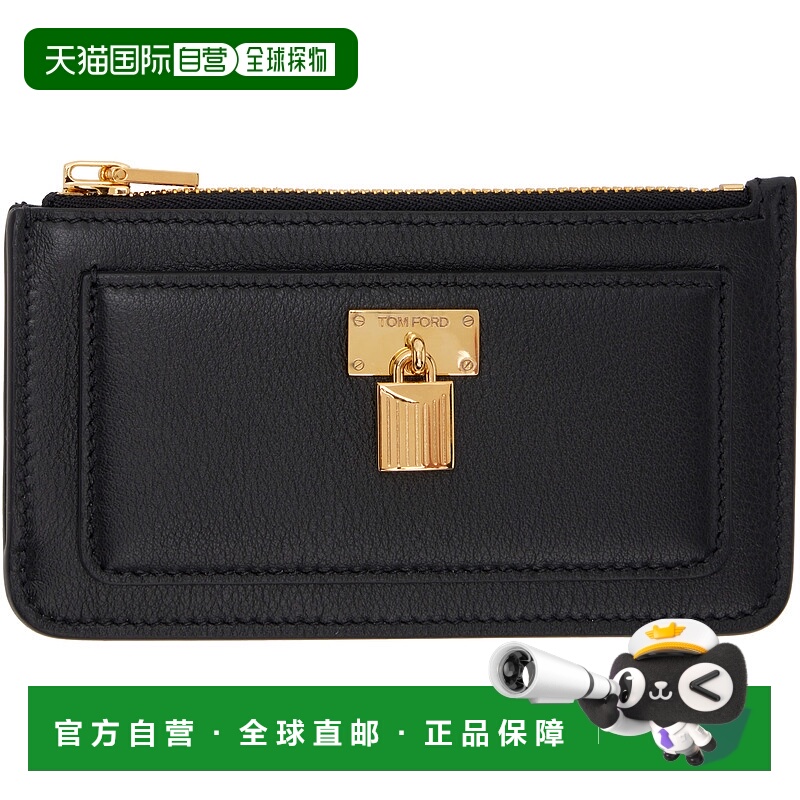 1h可退 潮奢 Tom Ford 汤姆 福特 女士 黑色 Grain Leather Padlo