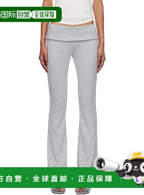 1h可退 潮奢 Miaou 女士 灰色 Alba 长裤 1066HJBHEG休闲裤阔腿裤