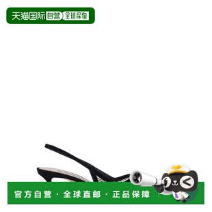 1h可退 潮奢 AQUAZZURA 女士 'Gia' Panels 黑色露跟尖头网纱绒面