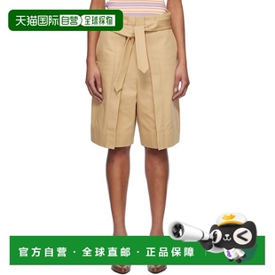 Folded J.W. 短裤 Pleat Front 驼色 女士 Anderson 潮奢 1h可退
