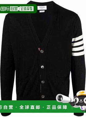 1h可退 潮奢 Thom Browne 汤姆 布朗 男士 4BAR 经典款V领针织开