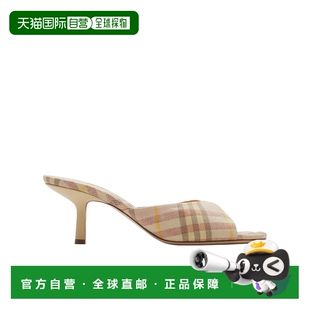 81031461 女士凉鞋 AW2024 花色 格纹高跟 1h可退 Mews BURBERRY