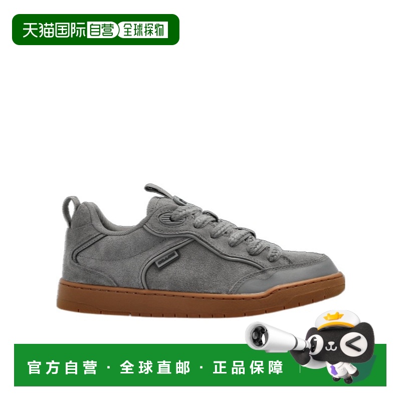 1h可退 COACH 男士运动鞋 CW750CHR SS2025 灰色 圆头低帮休闲鞋
