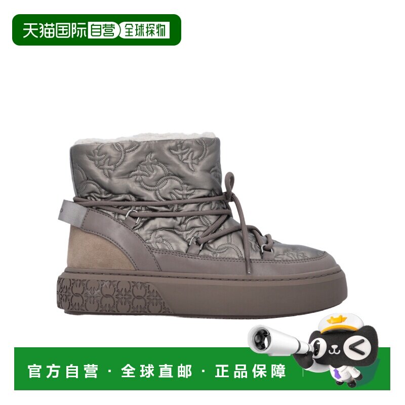 1h可退 奢淘 Pinko 圆头绗缝踝靴 女 SS0101T036厚底运动鞋休闲鞋