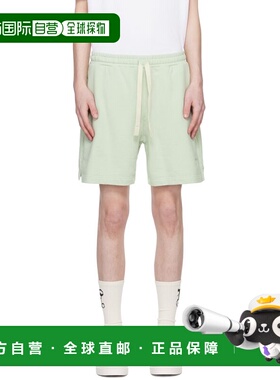 1h可退 潮奢 Palm Angels 棕榈天使 男士 绿色刺绣短裤 PMCI015S2