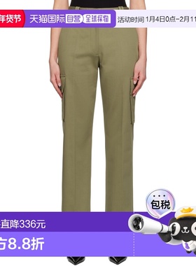 1h可退 潮奢 ANINE BING 女士 绿色 Dayton 工装裤 A0310623AYG3G