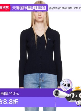 1h可退 潮奢 MAISON KITSUNE 女士 海军蓝 Baby Fox Patch Fine R