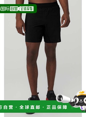 alo yoga 吸湿纯色口袋运动短裤 男款 黑色/Blackm6070r