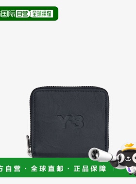 1h可退 潮奢 Y-3 男士 拉链皮革钱包 JD2895 black黑色 舒适时尚