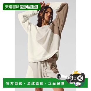 alo yoga 拼色圆领宽松长袖卫衣 男女同款u3048r