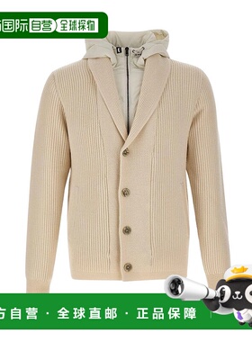 HERNO 男士针织衫 MC00039UR702571000 AW2025 白色开衫