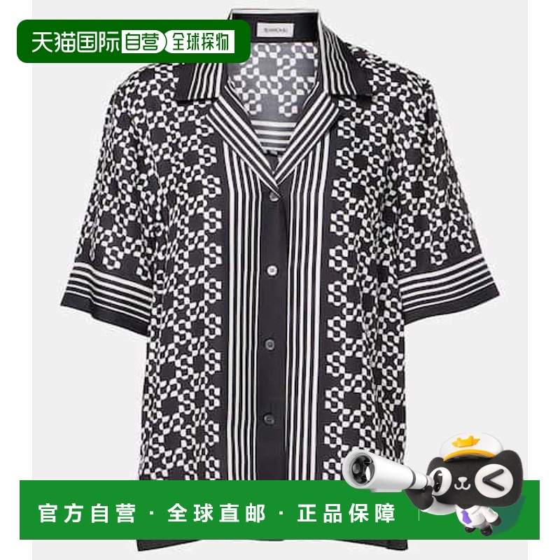 1h可退 潮奢 Simkhai 女士 Koda 印花保龄球衬衫